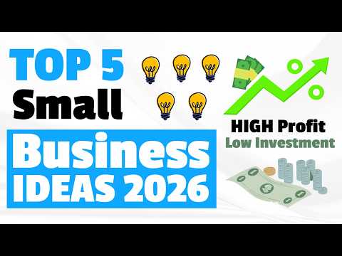 Top 5 Small Business Ideas to Start a Business in 2026