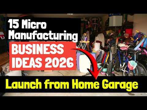 15 Micro-Manufacturing Units You Can Launch From a Home Garage in 2026